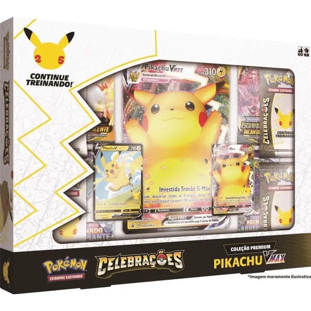 Box Celebrações Pikachu Vmax PT-BR