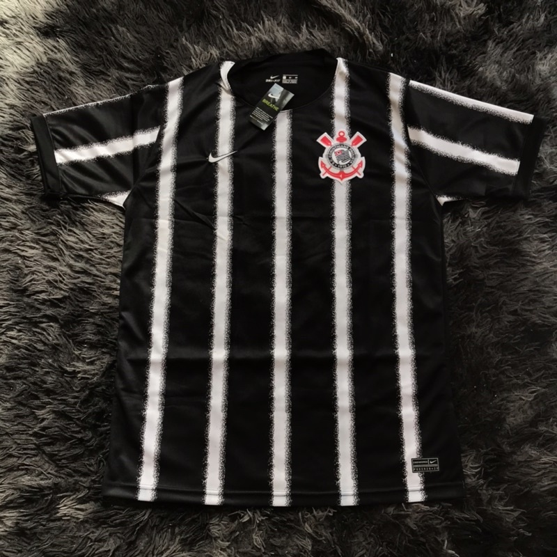 Blusa do corinthians hot sale preta e branca