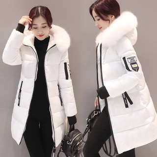 Das Mulheres De Inverno Cor Sólida Grosso Casaco parka Venda Quente Zíper Com Capuz Roupas Femininas