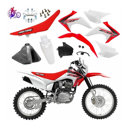 Kit adesivo moto cross trilha honda crf 230 2015 0,20mm 120 em Brasil