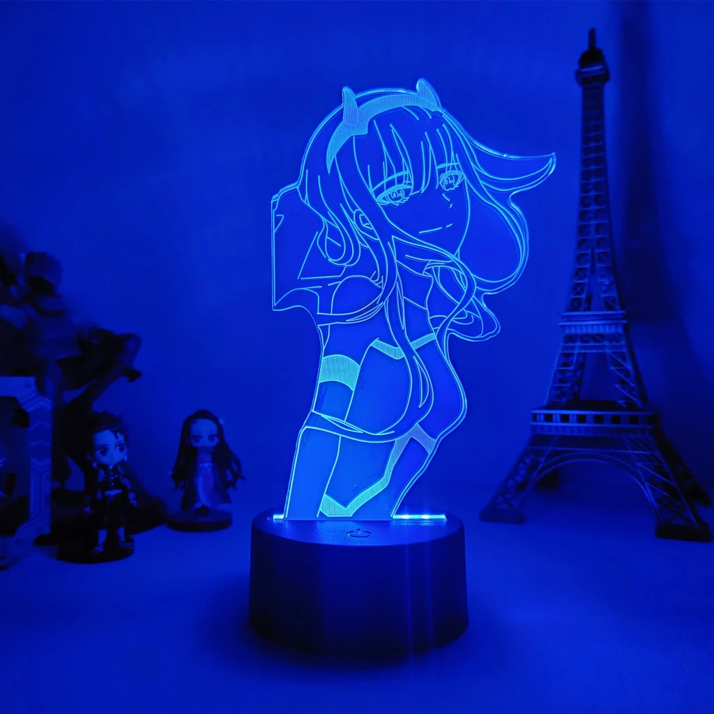 Darling In The Franxx Anime Figuras Lâmpada Led Noturna Jagermeister 1