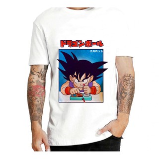 Camiseta masculina Sombra Perfil Goku Dragon Ball Camisa Blusa