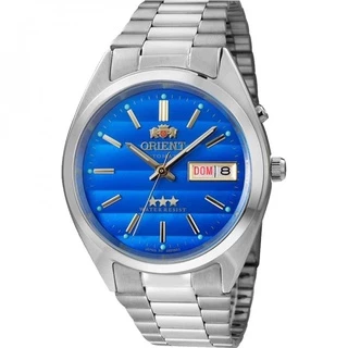 Relogio Pulso Orient Masculino Prata Fundo Azul 469Wa3A1Sx