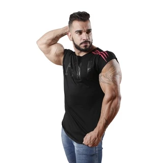 Camiseta Masculina manga Japonesa musculação academia fitness
