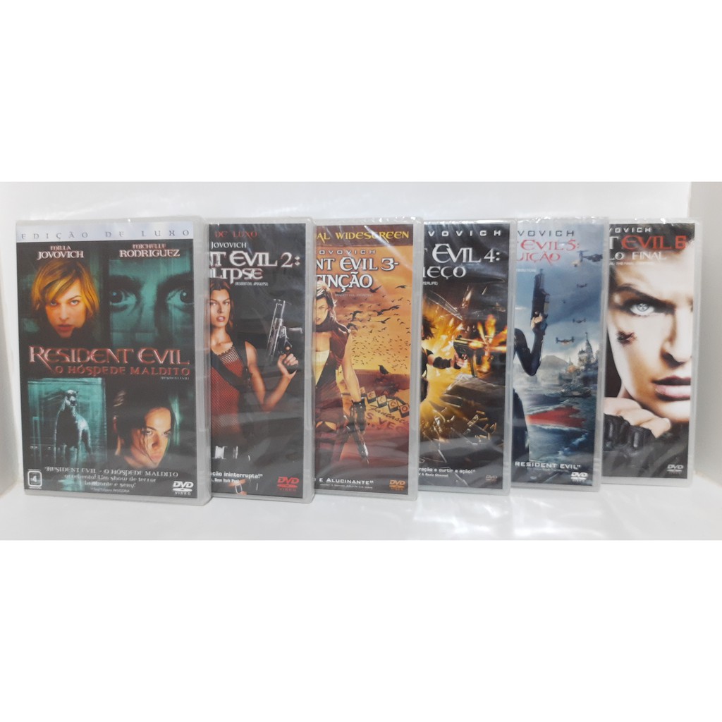 Coleção Blu-ray Resident Evil - 6 Filmes Originais Lacrados