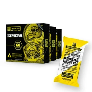 Kit 3x Kimera Termogênico 60 comps e Barra Energética Protéica Kimera Energy Bar Iridium Labs