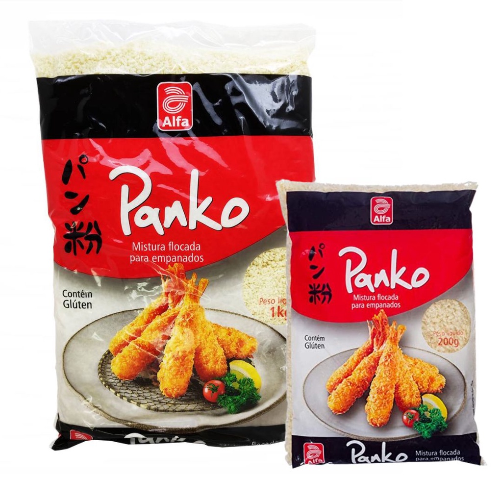 Farinha para Empanar Panko Alfa 200g/ 1kg Shopee Brasil