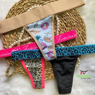 Calcinha Kit 12 Fio-Dental Feminino Sexy shop Langerie Compra Segura