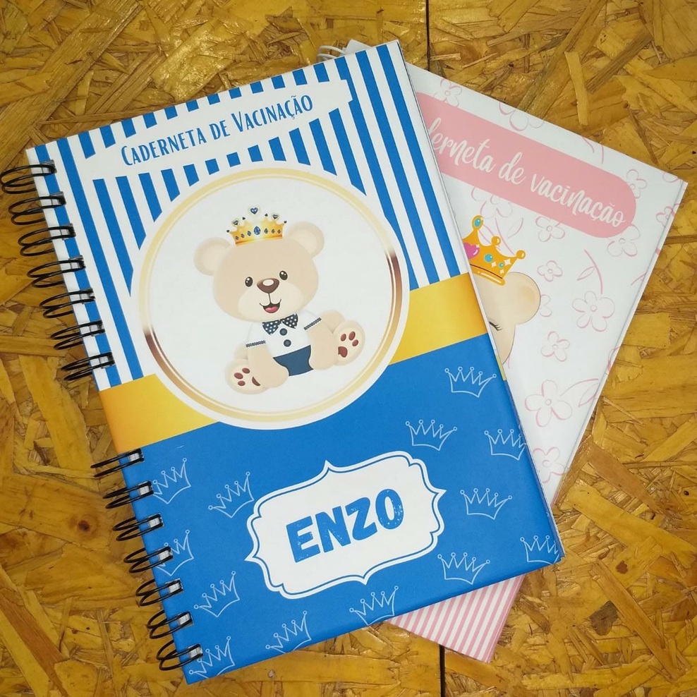 Caderneta de Saúde e Vacinação Atualizada e Personalizada com Nome para ...