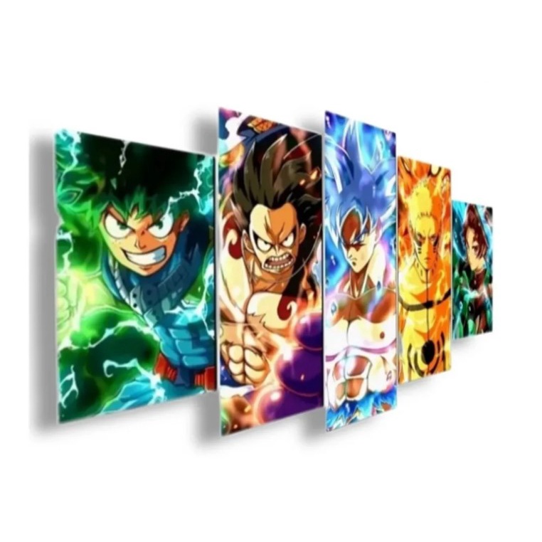 Quadro Decorativo Dragon Ball Goku Desenho Anime Salas Quartos Decorações  Com Moldura G05