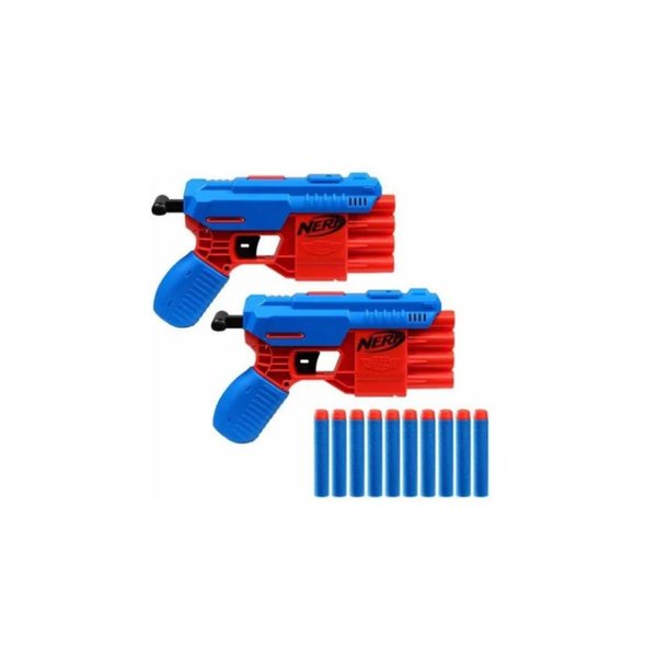 Lança Dardos Nerf Alpha Strike Claw QS-4 com 4 Dardos Fácil Recarga e Uso  F2219 - Hasbro