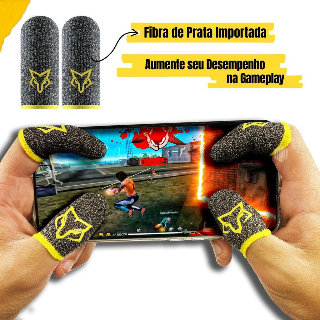 Luva De Dedo Pró Player Para Jogar Free Fire Cod Pugb Gamer Mobile