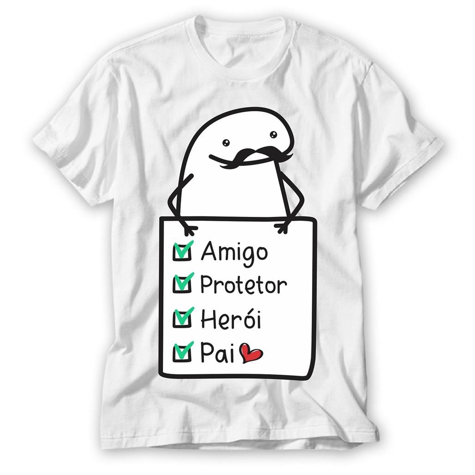 1 Camiseta Bonequinho Flork Meme Ser Pai é uma Honra ser Avô não