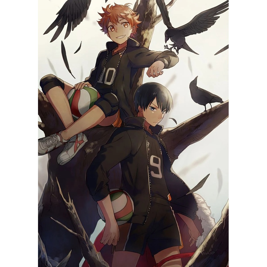 QUADROS HAIKYU em MDF | 28x20cm | Casa, sala, quarto, DECORAÇÃO | ANIME ...