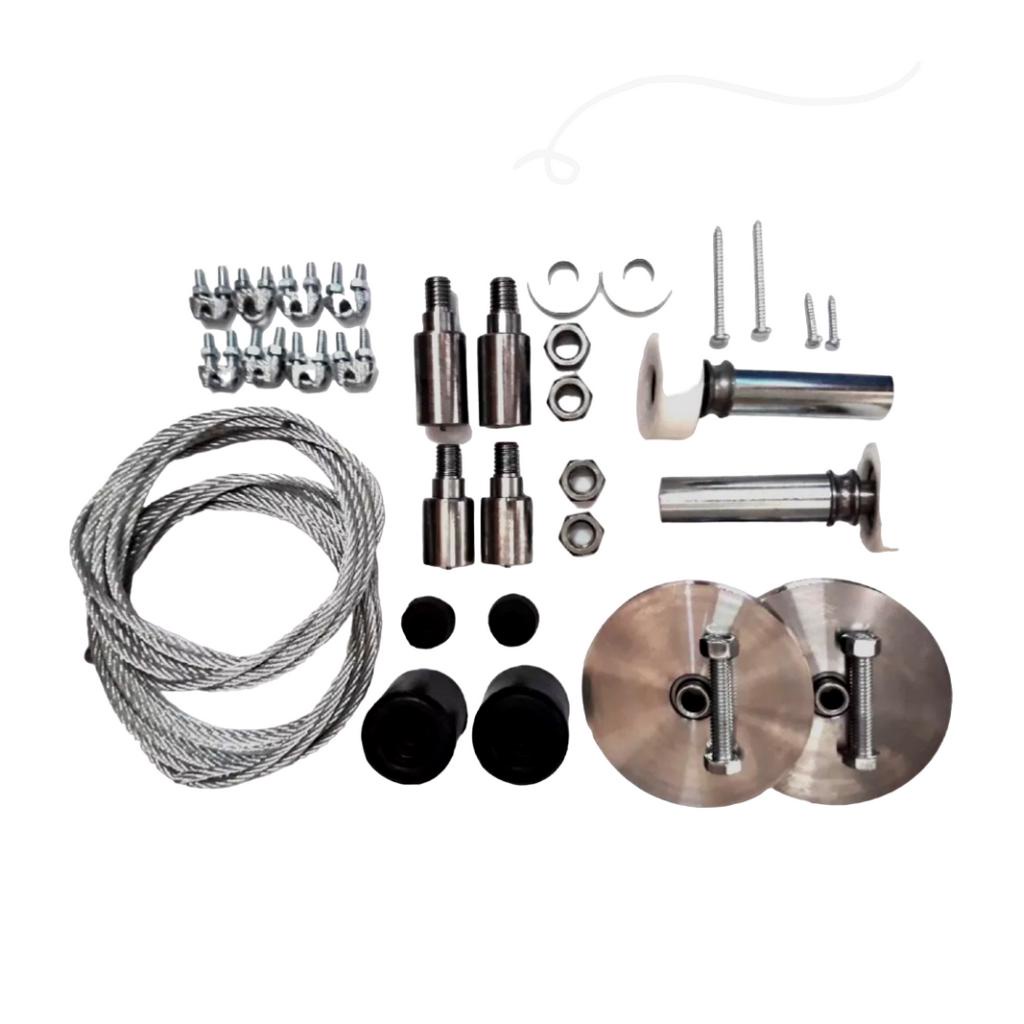 Kit Portão Basculante N.2 Completo Rolamento Nylom 48mm | Shopee Brasil