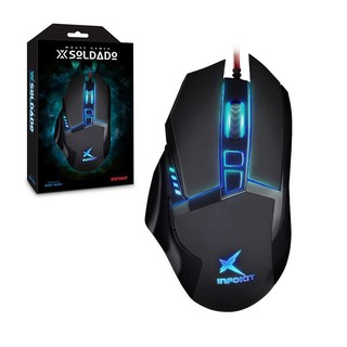 Mouse gamer USB GM-601 com iluminação LED RGB