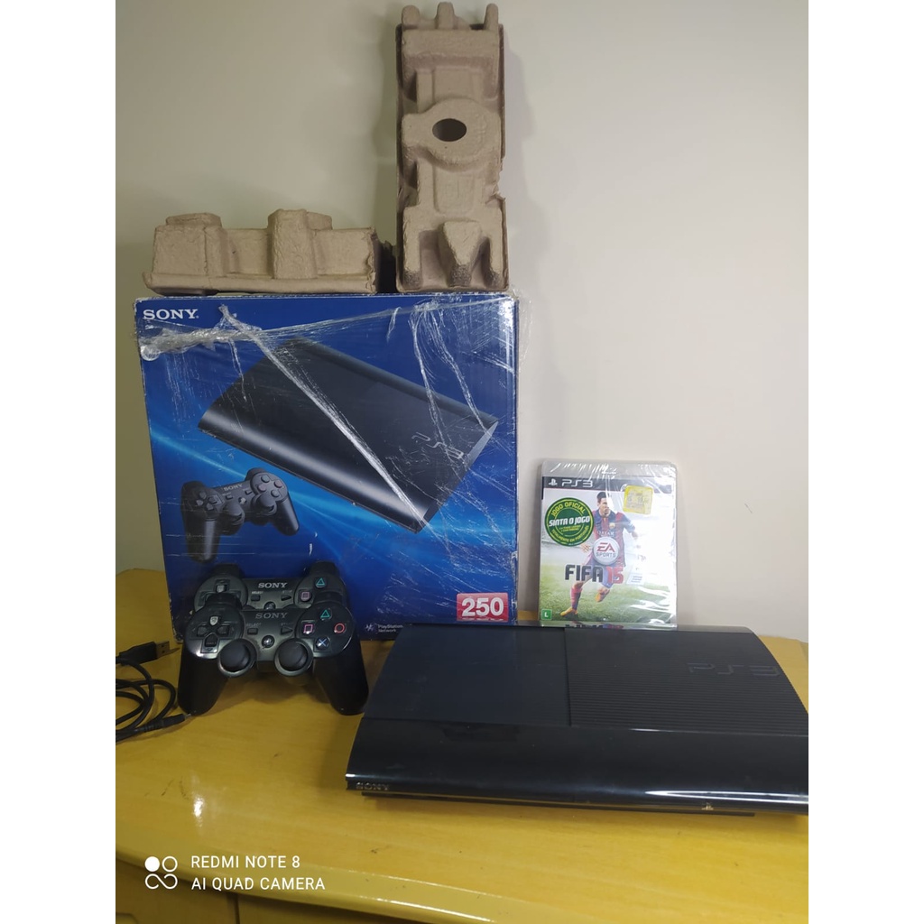 Playstation 3 Super Slim 250gb Edição Limitada Azul Lacrado 