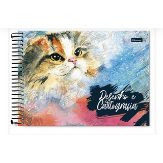 Caderno de Desenho Capa Dura Espiral A4 60 Folhas Dinossauro no Shoptime