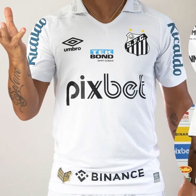 Camisa Santos I 22/23 s/n° Torcedor Umbro Masculina - Branco