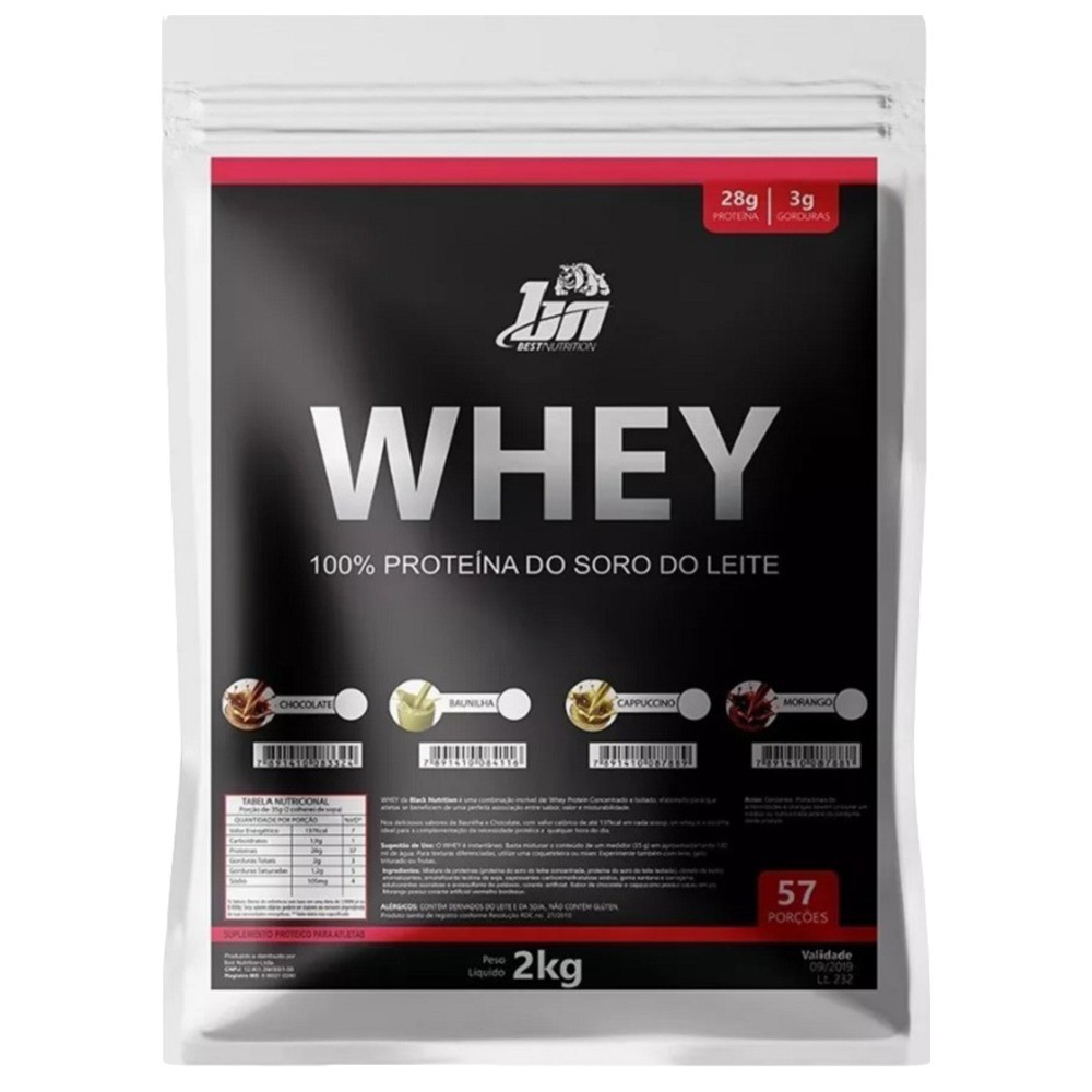 Whey Protein Concentrado e isolado 2 kg best nutrition