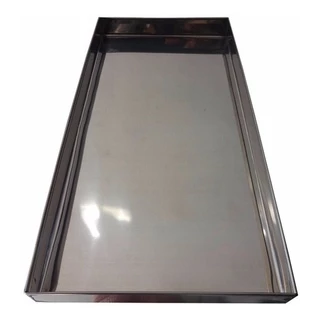 Bandejas Em Inox Para Estufas De Salgados 15x26x02cm