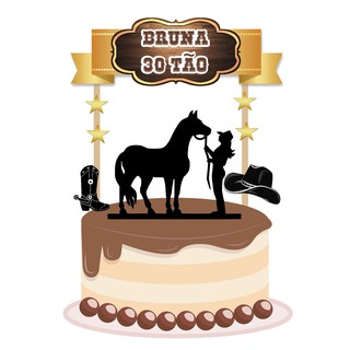 Carrossel Horse Cake Topper, Primeiro aniversário bolo Topper, Um