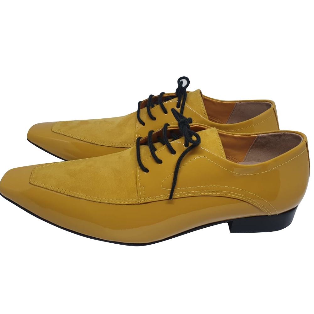 Sapato best sale masculino amarelo