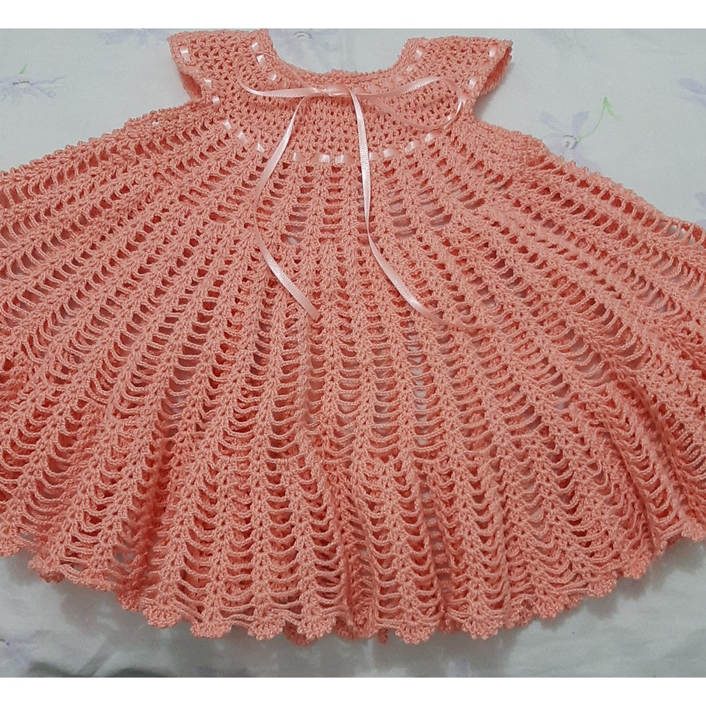 vestido de crochê infantil