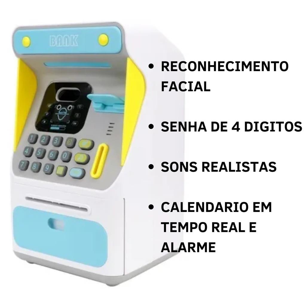 Cofrinho Eletronico Porquinho Digital Personalizado Moeda Mini Caixa ...