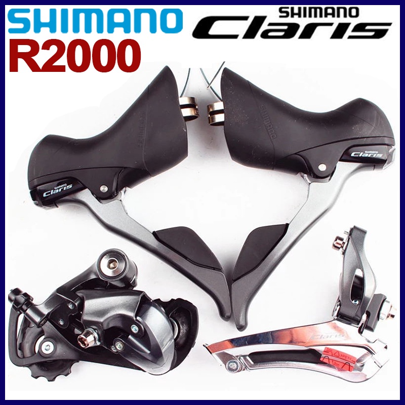 Grupo Shimano Claris 2x8 Speed Groupset R2000 Desviador Dianteiro