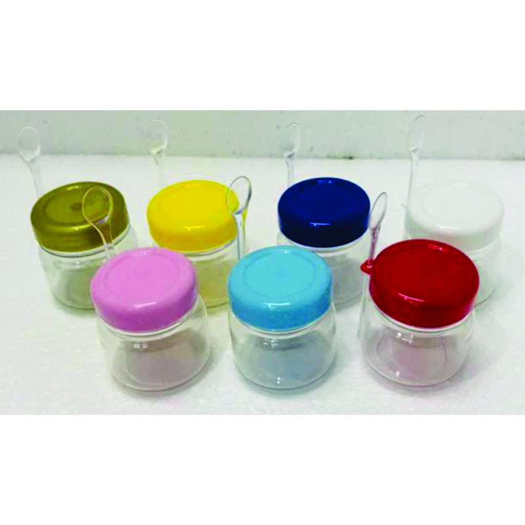 Potinho Acrílico 40ml + Colher para Brigadeiro , Geléia, condimentos e lembrancinhas PAPINHA