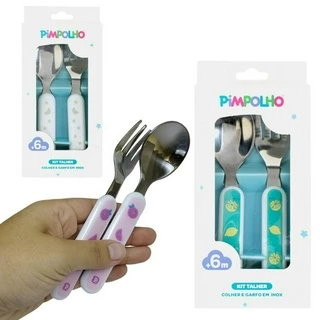 Kit Talher Garfo Infantil Bebê Pimpolho