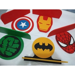 Prateleira Nichos Super Herois Em Mdf Quarto De Bebê Decoração Infantil