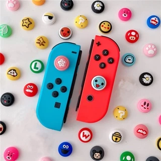 Nintendo Console Rocker Switch Joystick Capa Bonito Dos Desenhos Animados Plugue Poeira Protetor Tampa Da Cabeça Do Controlador Gamepad Acessórios