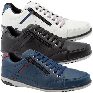 Kit 3 Pares De Sapatenis Masculino De Elastico Confortavel 750 A4