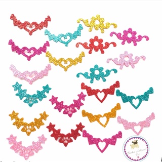 Kit com 20 Tiaras Adesivos Pet