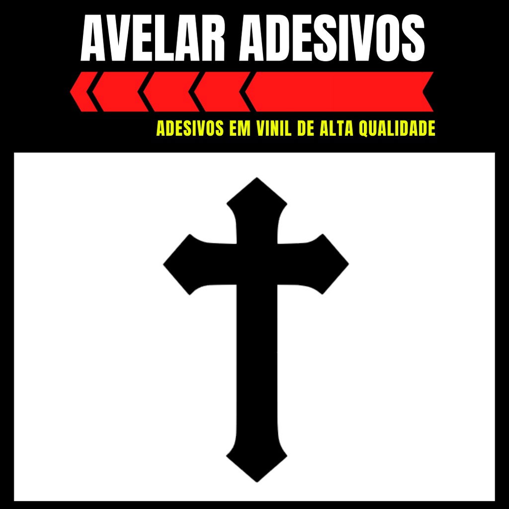 Adesivo Cruz (14cm x 9cm) | Shopee Brasil