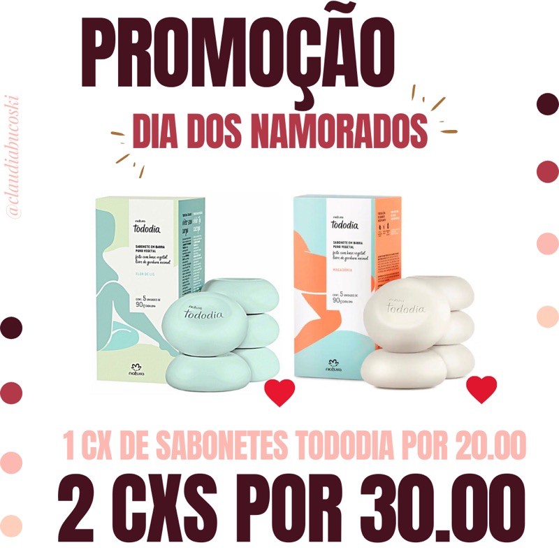 Combo 2 Caixas De Sabonetes Tododia Natura Shopee Brasil