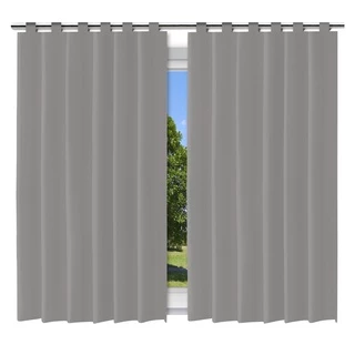 Cortina Blackout Película Cinza c/ Alça para Bastão Varão Quarto Sala Vários Tamanhos - Envio Rápido