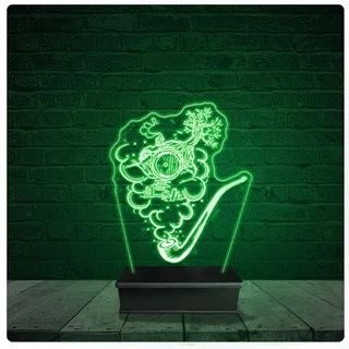 Luminária Abajur Acrílico Led - Senhor dos Anéis Hobbit 03