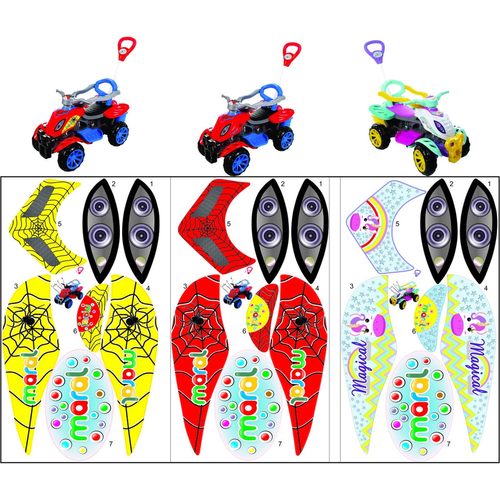 Adesivo Completo do Quadriciclo Passeio E Pedal Maral Shopee Brasil