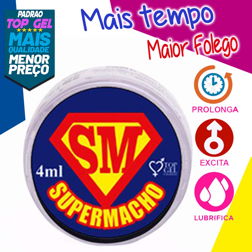 Gel Funcional Lubrificante Intimo Sexy Masculino Eróticos Super Macho Eróticos 4g Produtos Top