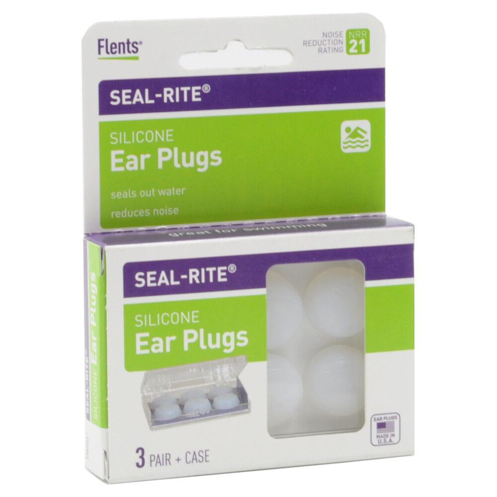 FLENTS PROTETOR AURICULAR SEAL RITE SILICONE COM 3 PARES 21DB NATAÇÃO ...