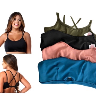 kit 4 Top academia Poliéster Fitness Academia Revenda Atacado