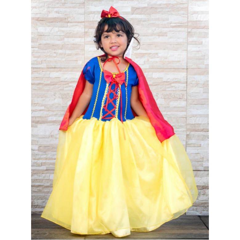 FANTASIA BRANCA DE NEVE INFANTIL | Shopee Brasil