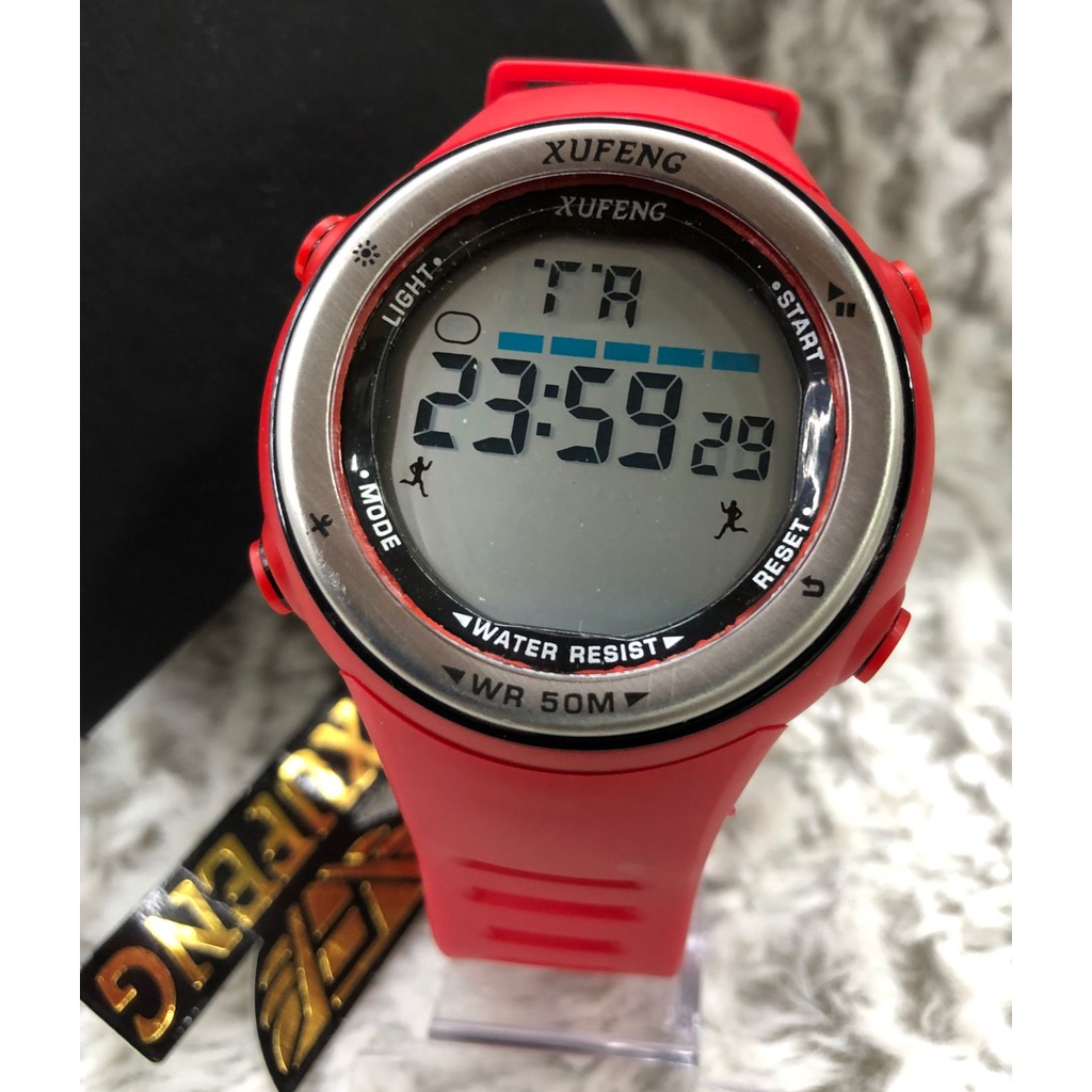 Relógio Masculino Xufeng 100% Prova d'água Redondo Digital Esportivo ...