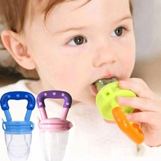 Chupeta Alimentadora Bico Silicone para Frutas Mordedor Bico Alimentador