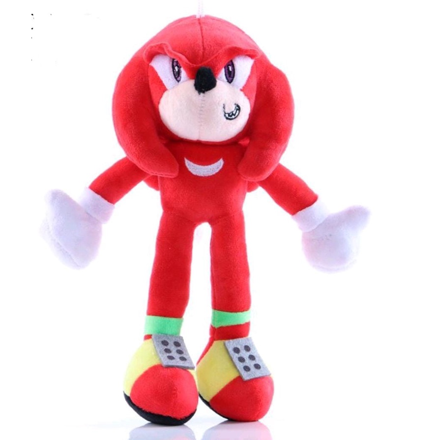 Boneco de Pelucia Sonic knuckles + 1 Balão do Sonic 28CM