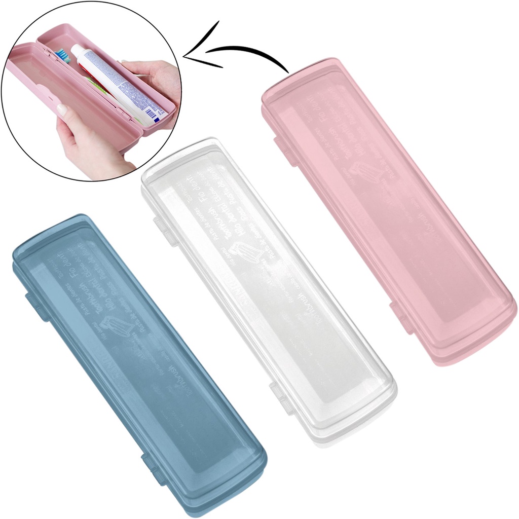 Porta Escova de Dente Plástico BPA Free p/ Viagem Sanremo