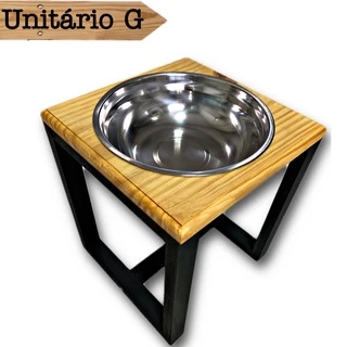 Comedouro Alto Individual para Pets - G